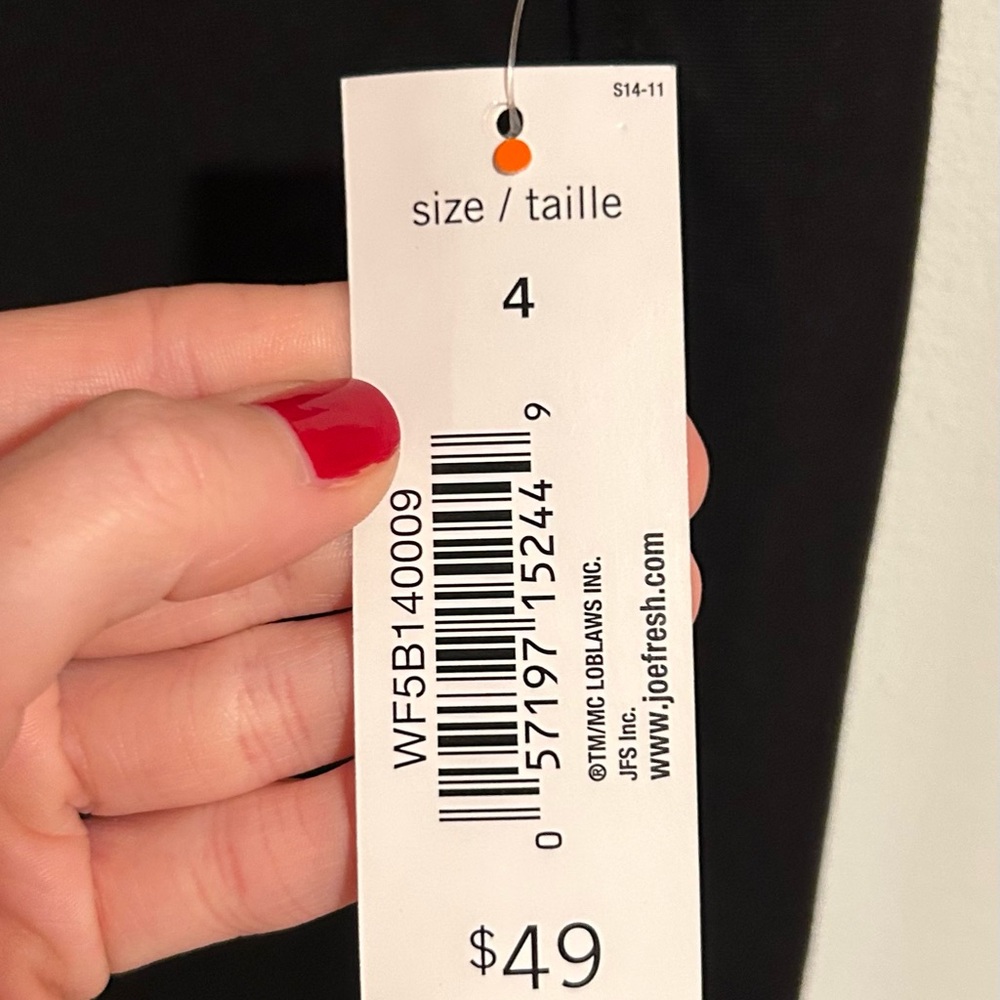 NWT Joe Fresh Black Pants - Picture 9 of 11